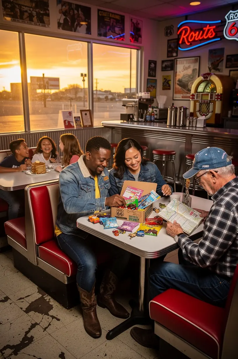 Набор для путешествий по Дикому Западу с картами, историческими заметками и пропусками на туристические достопримечательности.